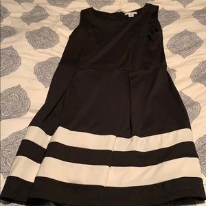 Liz Claiborne Black and White Stripe Dress